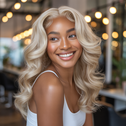 Blonde Body Wave 13x4 Transparent Lace Front Wig